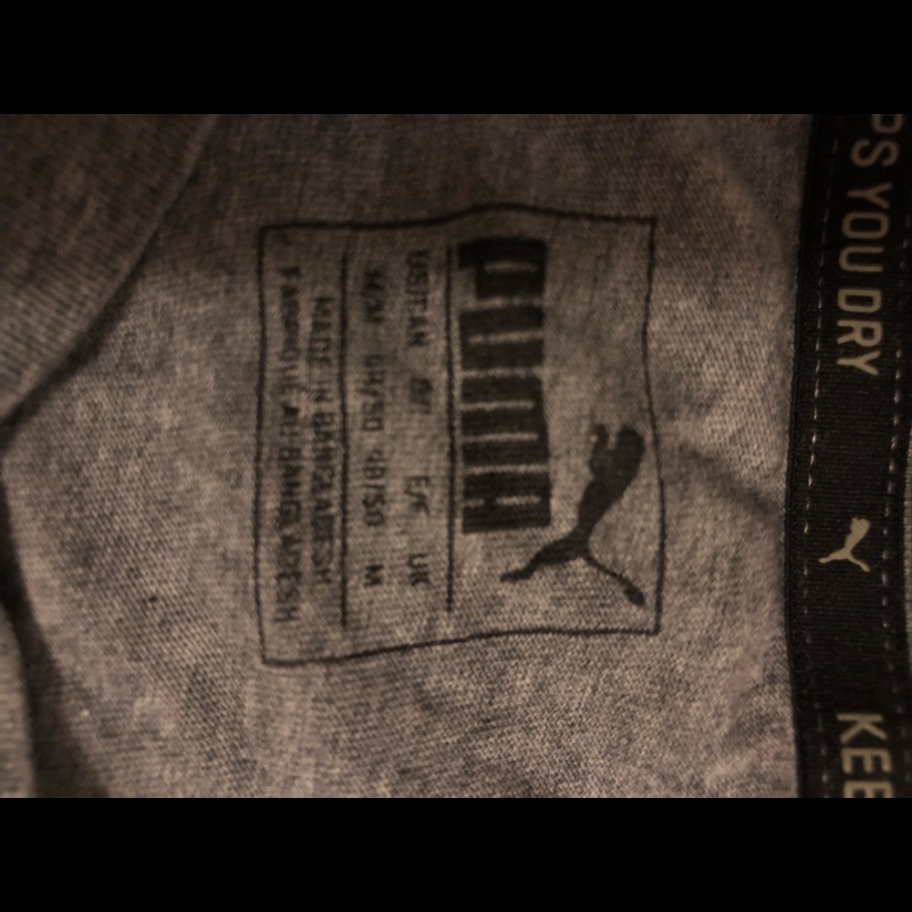 Grey puma shirt